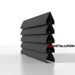 Ламели для забора жалюзи Luxe Л RAL 7024 – покрытие полиэстер, толщина 0,45 мм в Екатеринбурге  | фото 1