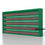 Планкен для забора Printec под дерево 120 mm RAL 6002 – покрытие полиэстер, толщина 0,45 мм в Екатеринбурге  | фото 1