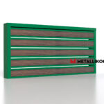 Планкен для забора Printec под дерево 120 mm RAL 6002 – покрытие полиэстер, толщина 0,45 мм в Екатеринбурге  | фото 3