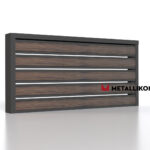 Планкен для забора Printec под дерево 120 mm RAL 7024 – покрытие полиэстер, толщина 0,45 мм в Екатеринбурге  | фото 4