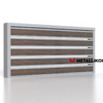 Планкен для забора Printec под дерево 120 mm RAL 7004 – покрытие матовое, толщина 0,45 мм в Екатеринбурге  | фото 3