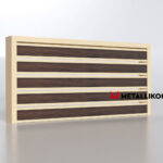 Планкен для забора Printec под дерево 120 mm RAL 1015 – покрытие матовое, толщина 0,45 мм в Екатеринбурге  | фото 4