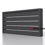 Планкен для забора ранчо 120 mm RAL 7024 – покрытие порошковое, толщина 0,45 мм в Екатеринбурге  | фото 4